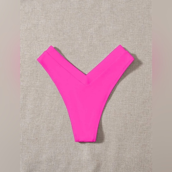 NWOT High Cut Cheeky Bikini Bottom - Picture 2 of 4